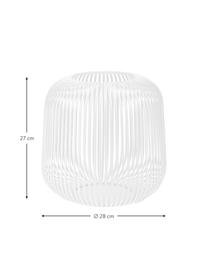 Farolillo Lito, Metal recubierto, Blanco, Ø 28 x Al 27 cm