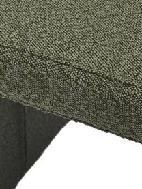 Bouclé-Hocker Penelope, Bezug: Bouclé (100 % Polyester) , Gestell: Metall, Sperrholz, Bouclé Grün, B 61 x H 46 cm