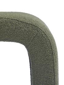 Bouclé-Hocker Penelope, Bezug: Bouclé (100 % Polyester) , Gestell: Metall, Sperrholz, Bouclé Grün, B 61 x H 46 cm