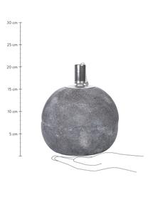 Öllampe Raw aus Beton, Beton, Edelstahl, Grau, Ø 14 x H 17 cm