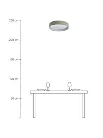 Plafón LED Helen, Verde oliva, Ø 35 x Al 7 cm