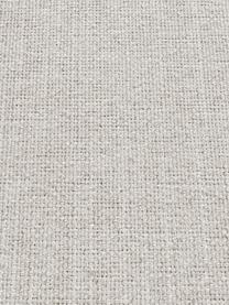 Tabouret/repose-pieds gris avec pieds en métal Moby, Tissu beige, noir, larg. 78 x haut. 48 cm