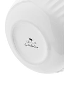 Vase en porcelaine fait main Hammershoi, Porcelaine, Blanc, Ø 17 x haut. 20 cm