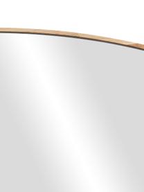 Ronde wandspiegel Avery met bruin houten lijst, Lijst: eikenhout, FSC-gecertific, Bruin, Ø 55 x D 2 cm
