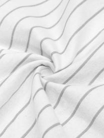 Flanell-Wendebettwäsche Talin mit Streifen, Webart: Flanell Fadendichte 144 T, Grau, Weiss, 135 x 200 cm + 1 Kissen 80 x 80 cm