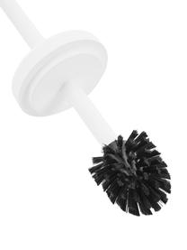 Scopino con contenitore Ume, Contenitore: gres rivestito con superf, Manico: plastica, Bianco, Ø 10 x Alt. 39 cm