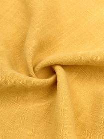 Federa arredo in lino giallo con frange Luana, 100% lino

Il lino per sua natura tende ad avere una sensazione ruvida al tatto e un aspetto naturale sgualcito
L'alta resistenza allo strappo rende il lino resistente all'abrasione e all'usura, Giallo, Larg. 50 x Lung. 50 cm