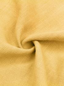 Federa arredo in lino giallo con frange Luana, 100% lino

Il lino per sua natura tende ad avere una sensazione ruvida al tatto e un aspetto naturale sgualcito
L'alta resistenza allo strappo rende il lino resistente all'abrasione e all'usura, Giallo, Larg. 50 x Lung. 50 cm