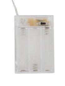 LED-Lichterkette Compact, kaltweiß, Kunststoff, Silberfarben, L 120 cm