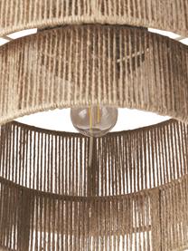 Lampa sufitowa z juty Cecillia, Jasny brązowy, Ø 45 x W 26 cm