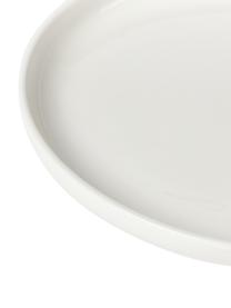 Plato postre de porcelana Nessa, 2 uds., Porcelana dura de alta calidad, Blanco, Ø 19 cm