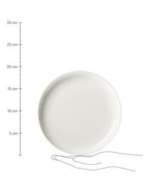 Assiettes à dessert en porcelaine Nessa, 2 pièces, Porcelaine dure de haute qualité, Blanc, Ø 19 cm