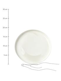 Porseleinen dessertborden Nessa, 2 stuks, Hoogwaardig hard porselein, Wit, Ø 19 cm