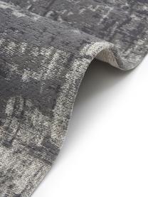 Ręcznie tkany dywan z bawełny w stylu vintage Luise, Odcienie szarego, odcienie bieli, S 200 x D 300 cm (Rozmiar L)