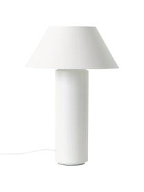 Lampe à poser blanche Niko, Blanc, Ø 35 x haut. 55 cm