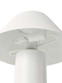 Tischlampe Niko in Weiß, Lampenschirm: Metall, beschichtet, Lampenfuß: Metall, beschichtet, Weiß, Ø 35 x H 55 cm