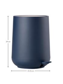 Papelera con tapadera cierre suave Nova, Plástico ABS, Azul real, 5 L