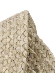 Runder Jute-Teppich Sharmila, handgefertigt, 100 % Jute
 
 Da die Haptik von Jute-Teppichen rau ist, sind sie für den direkten Hautkontakt weniger geeignet., Braun, Ø 100 cm (Größe XS)