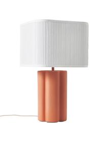 Keramická stolní lampa Emersyn, Oranžová, bílá, Š 35 cm, D 170 cm