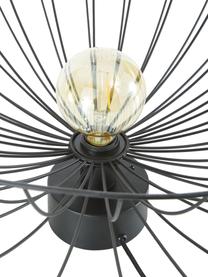 Grote plafond- en wandlamp Ray, Lampenkap: metaal, Zwart, Ø 60 x H 20 cm