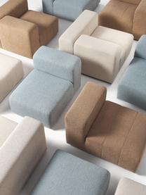 Modulares Bouclé-Sofa Lena (4-Sitzer), Bezug: Bouclé (93 % Polyester, 6, Gestell: Kiefernholz, Schichtholz,, Füße: Kunststoff, Bouclé Hellblau, B 284 x T 106 cm