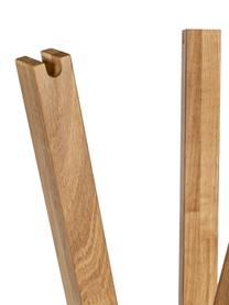 Perchero de madera Clift, Madera de roble maciza, certificado FSC®, Roble, An 35 x Al 175 cm
