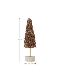 Objet décoratif Oudi haut. 30 cm, Bois, Bois foncé, bois clair, Ø 8 x haut. 30 cm