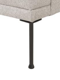 Sofa Fluente (2-Sitzer) mit Metall-Füßen, Bezug: 80% Polyester, 20% Ramie , Gestell: Massives Kiefernholz, FSC, Füße: Metall, pulverbeschichtet, Webstoff Beige, B 166 x T 85 cm