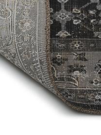 Dywan wewnętrzny/zewnętrzny w stylu vintage Tilas Antalya, 100% polipropylen, Odcienie szarego, czarny, S 160 x D 230 cm (Rozmiar M)
