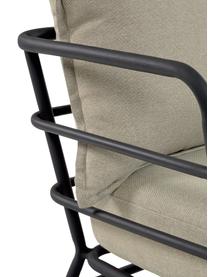 Garten-Loungesessel Mareluz, Gestell: Metall, verzinkt und lack, Beige, B 80 x T 76 cm