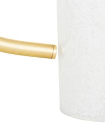 Lampe à poser glamour Soho, Blanc, couleur laitonnée, larg. 40 x haut. 42 cm