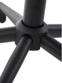 Silla de oficina de terciopelo Grace, altura regulable, Tapizado: poliéster Resistencia a l, Estructura: metal con pintura en polv, Terciopelo gris oscuro, An 56 x F 54 cm