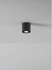 Plafondspot Roda in zwart, Lamp: gecoat aluminium, Zwart, Ø 10 x H 10 cm
