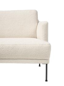 Malá rohová pohovka s kovovými nohami Fluente, Krémově bílá, Š 198 cm, H 152 cm, levé rohové provedení