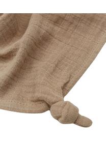Set de doudous Yoko, 2 uds., 100% algodón, Tonos beige, An 25 x L 25 cm
