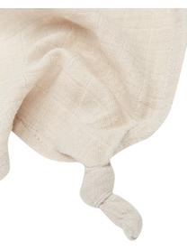 Set de doudous Yoko, 2 uds., 100% algodón, Tonos beige, An 25 x L 25 cm