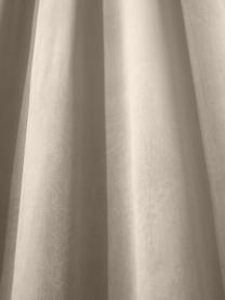 Rideau occultant en velours avec œillets Rush, 2 pièces, 100 % polyester (recyclé), Beige, larg. 135 x long. 260 cm