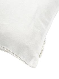 Kissenhülle Gabriel mit getufteten Verzierungen, 100 % Baumwolle, Cremeweiss, B 45 x L 45 cm