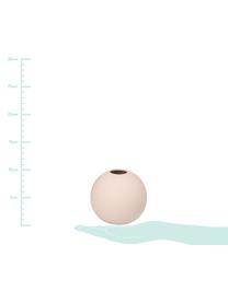 Vaso a sfera fatto a mano Ball, Ceramica, Rosa, Ø 10 x Alt. 10 cm