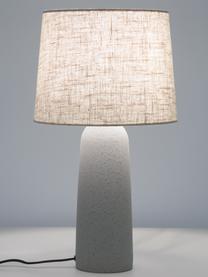 Velká stolní lampa s betonovou podstavou Kaya, Béžová, světle šedá, Ø 29 cm, V 52 cm
