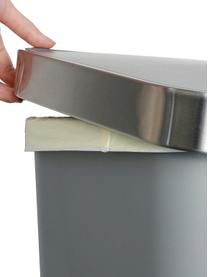 Pattumiera con ruote integrate Hana, Plastica, Grigio opaco, Larg. 41 x Alt. 65 cm