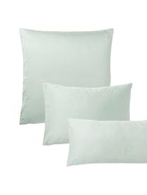 Taie d'oreiller en satin de coton Comfort, Vert sauge, larg. 50 x long. 70 cm