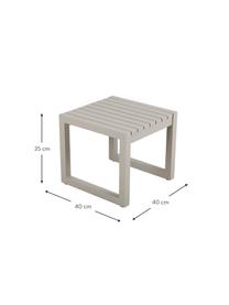 Metallo-tavolino Vevi, Metallo rivestito, Grigio, Larg. 40 x Alt. 40 cm