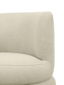 Design bouclé fauteuil Solomon, Bekleding: 100% polyester, Frame: massief sparrenhout, FSC-, Poten: kunststof, Bouclé Matcha Groen, B 95 x D 80 cm