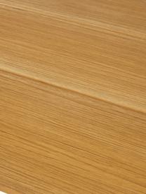 Stół ogrodowy z drewna tekowego Brutus, Blat: drewno tekowe, Nogi: tworzywo sztuczne, Drewno tekowe, czarny, S 210 x G 100 cm