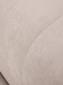 Modulaire bank Lena (4-zits) met kruk in beige, Bekleding: geweven stof (88% polyest, Frame: grenen, multiplex, hardbo, Geweven stof beige, B 284 cm x D 181 cm
