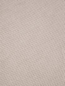 Modulaire bank Lena (4-zits) met kruk in beige, Bekleding: geweven stof (88% polyest, Frame: grenen, multiplex, hardbo, Geweven stof beige, B 284 cm x D 181 cm