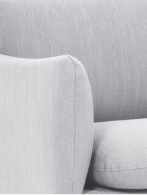 Ecksofa Moby mit Metall-Füßen, Bezug: Polyester Der hochwertige, Gestell: Massives Kiefernholz, FSC, Füße: Metall, pulverbeschichtet, Webstoff Hellgrau, B 280 x T 160 cm, Eckteil rechts