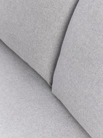 Canapé d'angle convertible pieds en métal Luna, Tissu gris clair, larg. 270 x prof. 184 cm, méridienne à gauche