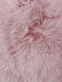 Kussenhoes van schapenvacht Oslo, glad, Roze, lichtgrijs, B 30 x L 50 cm